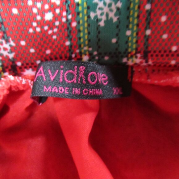 3pc Red White and Green Christmas Holiday Lingerie Costume Set - Picture 15 of 15